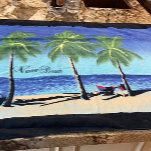 Beach towel used.  Vince Beach scene.
